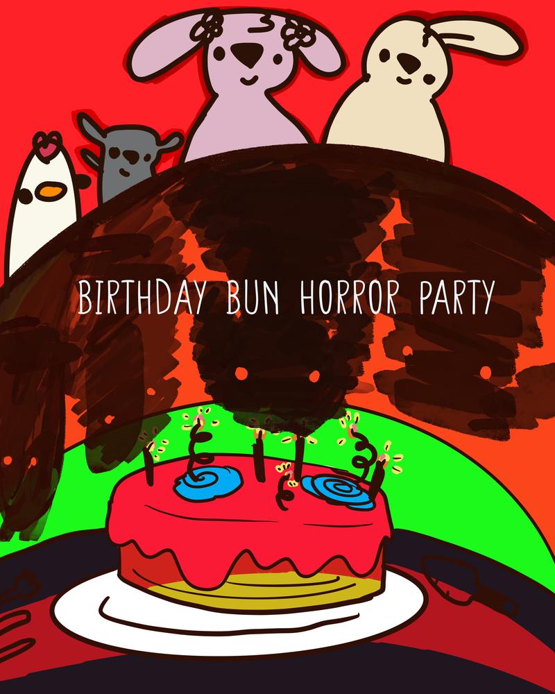 Birthday Bun Horror Party